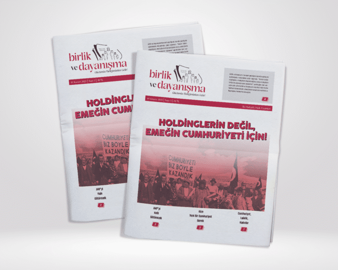 birlik ve dayanışma gazetesi 3. sayısı